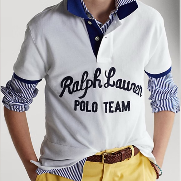 Polo Ralph Lauren Other - Polo by Ralph Lauren White and Blue Collar Shirt